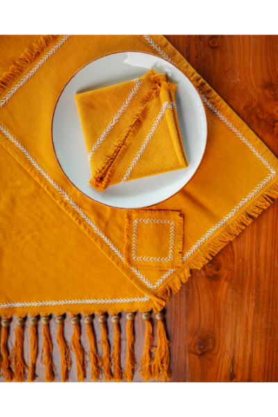 Table Napery Set - Mustard